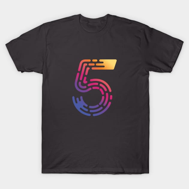 NUMBER 5 T-Shirt by bembureda